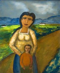 MOTHER AND CHILD by James Bingham at Ross's Online Art Auctions