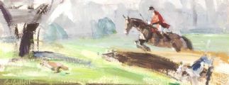 HUNTING SCENE by Con Campbell at Ross's Online Art Auctions