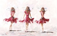 THREE DANCERS by Lorna Millar at Ross's Online Art Auctions