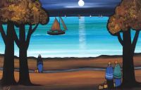 HOME BY MOONLIGHT by J.P. Rooney at Ross's Online Art Auctions