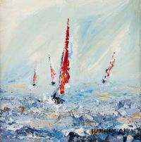 RED SAILS by Hannah O'Hanlon at Ross's Online Art Auctions