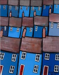 BLUE STACK by Paul Bursnall at Ross's Online Art Auctions