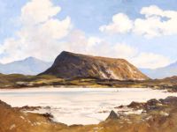 MUCKISH MOUNTAIN, DONEGAL by Hugh McIlfatrick at Ross's Online Art Auctions