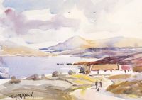 COTTAGES, DONEGAL by Tom McGoldrick at Ross's Online Art Auctions