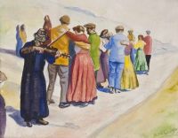 STREET DANCE by Alan Quigley at Ross's Online Art Auctions