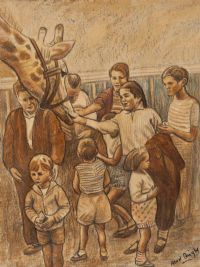 AT THE ZOO by Alan Quigley at Ross's Online Art Auctions