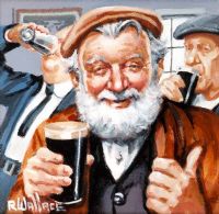 TIME FOR A PINT by Roy Wallace at Ross's Online Art Auctions