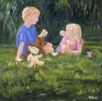 BOY & GIRL by Marjorie Wilson at Ross's Online Art Auctions
