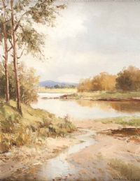 AUTUMN ON LOUGH ERNE by Maurice Canning Wilks ARHA RUA at Ross's Online Art Auctions