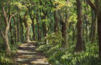 THE PATH TO CLOUGHMORE, ROSTREVOR by Patric Stevenson PPRUA at Ross's Online Art Auctions