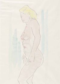 FEMALE NUDE STUDY by George Campbell RHA RUA at Ross's Online Art Auctions