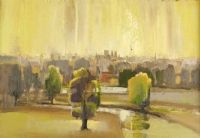 YORK FROM THE RING ROAD by John Brown at Ross's Online Art Auctions