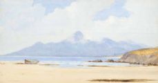THE MOURNE MOUNTAINS FROM TYRELLA by W.B. McBroom at Ross's Online Art Auctions