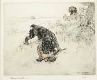 GUN DOGS II by Henry Wilkinson RE ARCA at Ross's Online Art Auctions