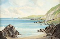 BEACH SCENE by J.J. O'Neill at Ross's Online Art Auctions