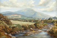 RIVER BY THE MOURNES by Vittorio Cirefice at Ross's Online Art Auctions