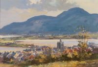 THE MOURNES FROM DUNDRUM CASTLE by Colin Gibson at Ross's Online Art Auctions