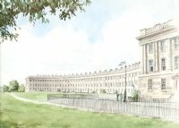 ROYAL CRESCENT, BATH by Gerald Maguire at Ross's Online Art Auctions