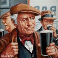 PINT OF STOUT by Roy Wallace at Ross's Online Art Auctions