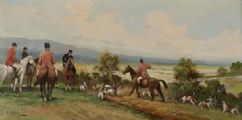 THE HUNT by R. Allen at Ross's Online Art Auctions