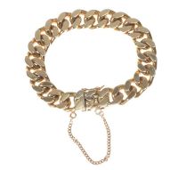 9CT GOLD CURB LINK CUBAN-LINK CHAIN at Ross's Online Art Auctions