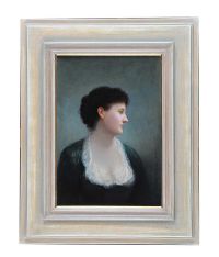 PORTRAIT, GIRL IN A GREEN DRESS at Ross's Online Art Auctions