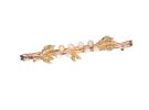 GOLD-TONE SEED PEARL BROOCH at Ross's Online Art Auctions