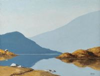 REFLECTIONS, CONNEMARA by Terence Attridge Williams at Ross's Online Art Auctions