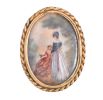 VICTORIAN OVAL MINATURE BROOCH at Ross's Online Art Auctions