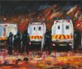 THE RIOT by Bob Hargy at Ross's Online Art Auctions