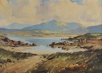 NEAR INAGH VALLEY, CONNEMARA by George McCullough at Ross's Online Art Auctions