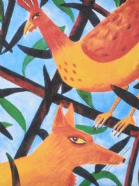 FOX & HEN by Graham Knuttel at Ross's Online Art Auctions