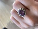 9CT GOLD AMETHYST & SEED PEARLRING at Ross's Online Art Auctions