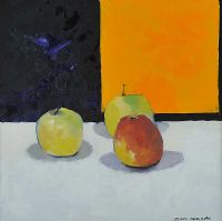 THREE APPLES by Dennis Orme Shaw at Ross's Online Art Auctions
