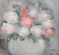VASE OF ROSES by Gladys Maccabe HRUA at Ross's Online Art Auctions