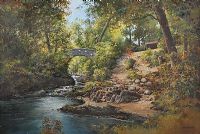 FOLEY'S BRIDGE, TOLLYMORE by Denis Thornton at Ross's Online Art Auctions