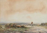 THE MOUNTED SHEPHERD by Wycliffe Egginton RI RCA at Ross's Online Art Auctions