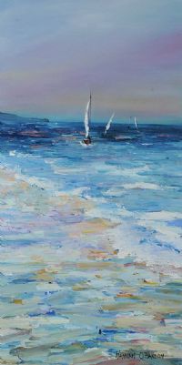 SAILING OFF PORTSTEWART by Hannah O'Hanlon at Ross's Online Art Auctions