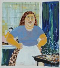 THE COOK by Rita Duffy RUA at Ross's Online Art Auctions