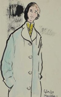 THE GREEN COAT by Gladys Maccabe HRUA at Ross's Online Art Auctions