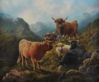 THE HIGHLANDERS by William F. Hollinger at Ross's Online Art Auctions