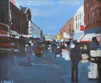 MOORE STREET by John Morris at Ross's Online Art Auctions