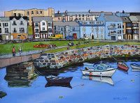 HARBOUR PATH, PORTRUSH by Kenlito at Ross's Online Art Auctions