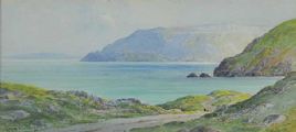 CUSHENDUN FROM TORR ROAD by George W.  Morrison at Ross's Online Art Auctions