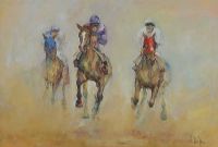 THREE HORSE RACE by Vittorio Cirefice at Ross's Online Art Auctions