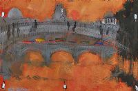 HALFPENNY BRIDGE by Marie Carroll at Ross's Online Art Auctions