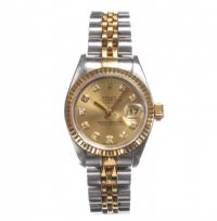 ROLEX LADY'S OYSTER PERPETUAL DATEJUST WRIST WATCH at Ross's Online Art Auctions