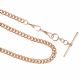 9CT ROSE GOLD ALBERT CHAIN at Ross's Online Art Auctions