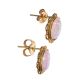 9CT PIERCED GOLD AND OPAL EARRINGS at Ross's Online Art Auctions