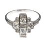 ART DECO 18CT WHITE GOLD AND DIAMOND RING at Ross's Online Art Auctions